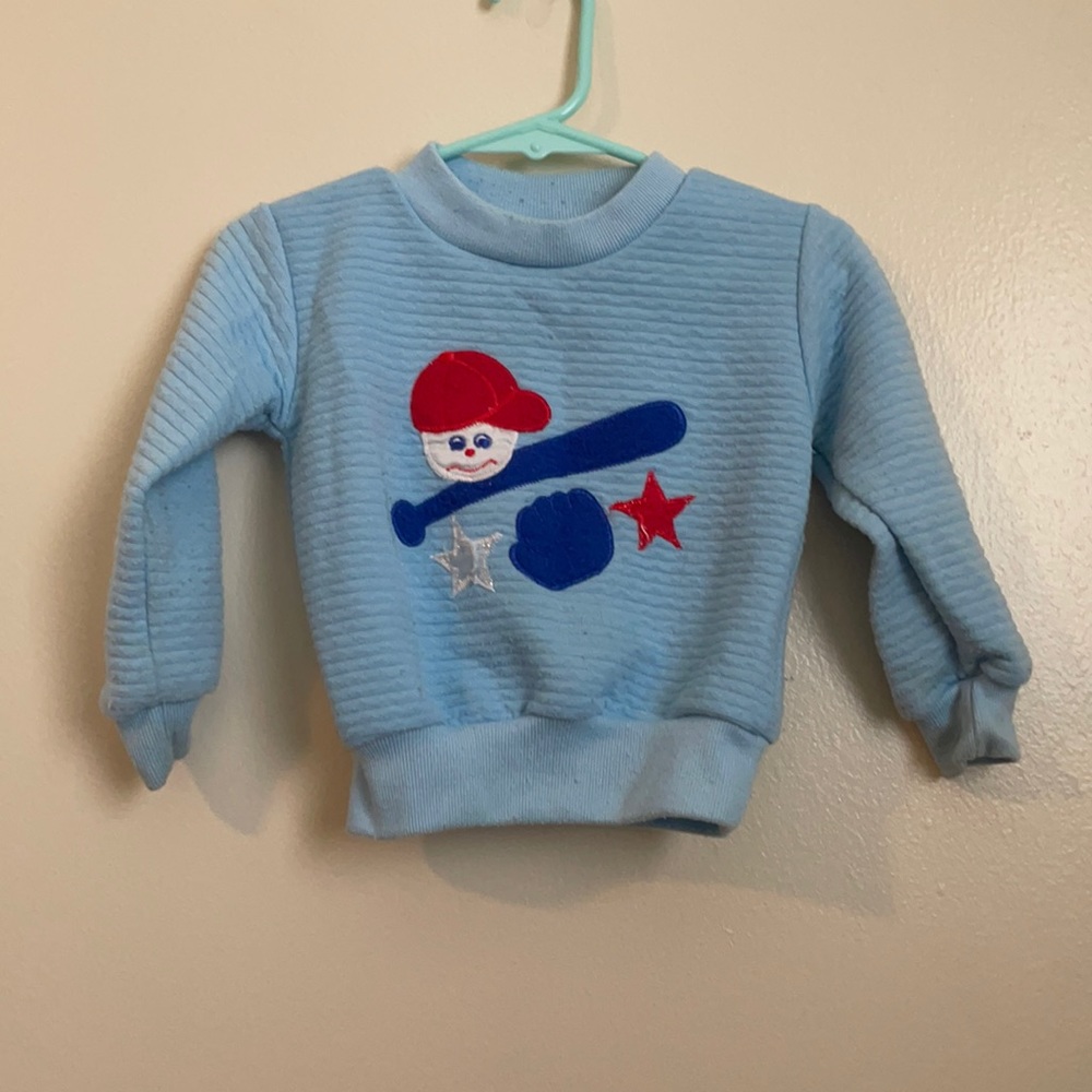 90s toddler baseball sweatshirt